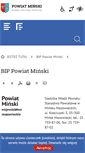 Mobile Screenshot of bip.powiatminski.pl